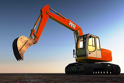 Excavator backhoe