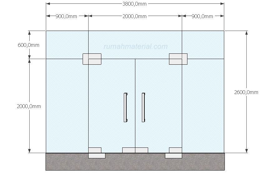 pintu kaca frameless 1