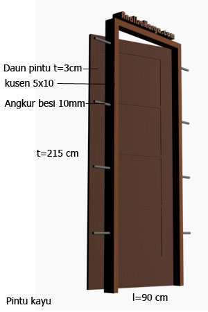 pintu kayu