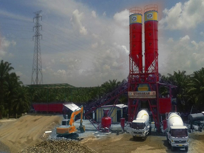 Batching Plant (concrete pan mixer)